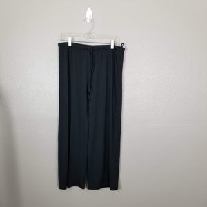 Natori Jersey Wide Leg Black Lounge Pants M